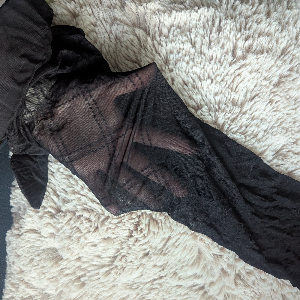 Les Belles Italian Plaid Patterned Tights